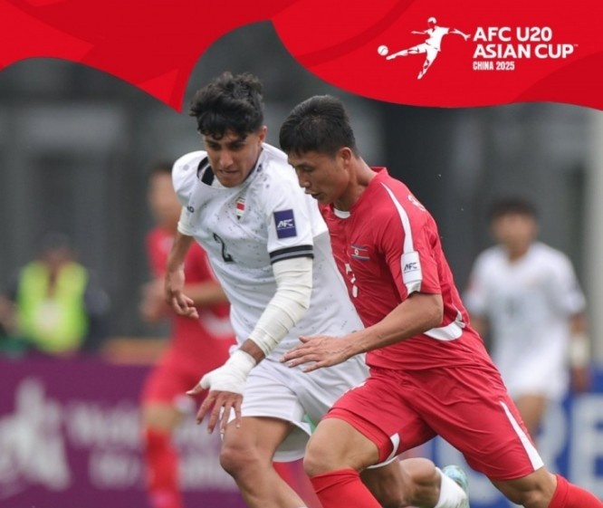  U20亞洲杯-上屆亞軍伊拉克1-1戰(zhàn)平朝鮮，后者控球率僅34%