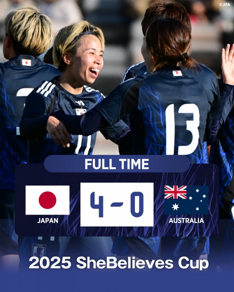  熱身賽日本女足4-0澳大利亞女足，田中美南2射1傳&長(zhǎng)谷川唯任隊(duì)長(zhǎng)
