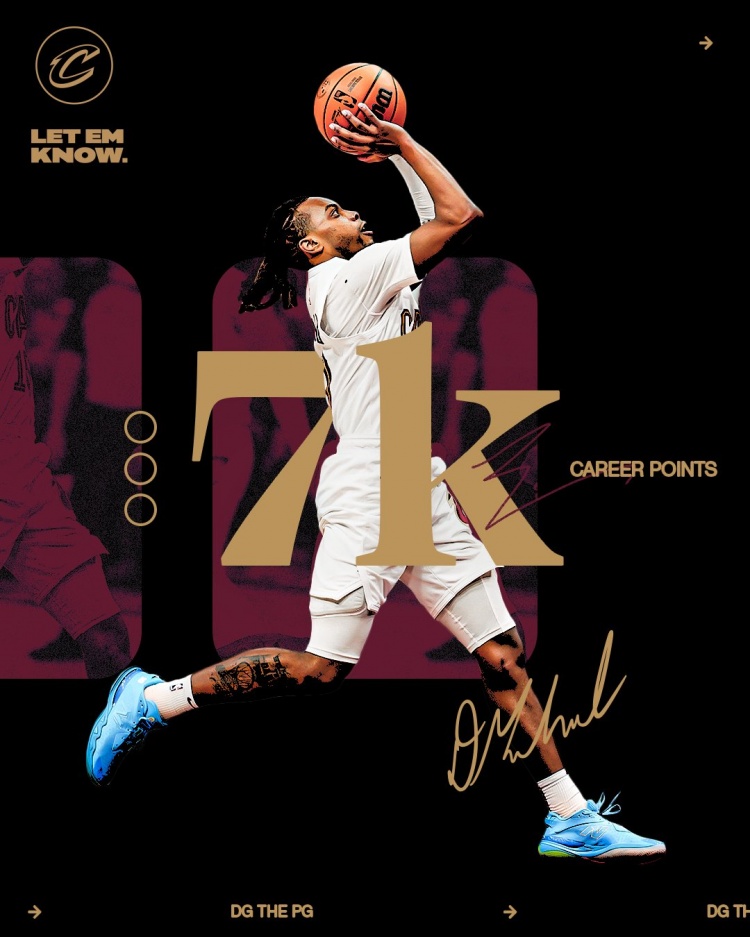  未來可期！加蘭騎士生涯得分達(dá)到7000分 隊史第11位！