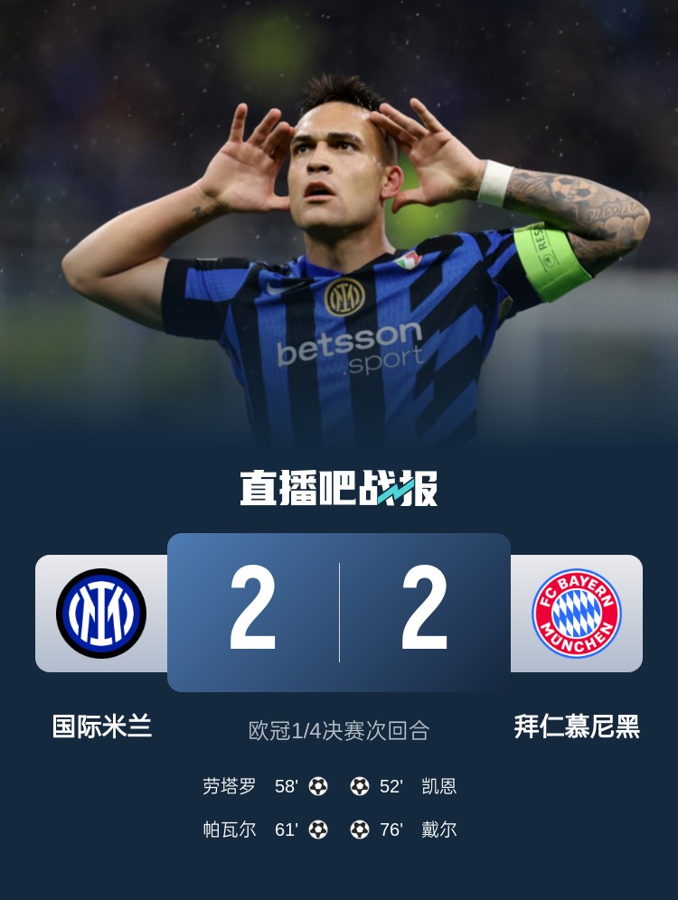  黑色3分鐘！拜仁3分鐘丟2球遭國(guó)米淘汰 去年3分鐘丟2球遭皇馬絕殺